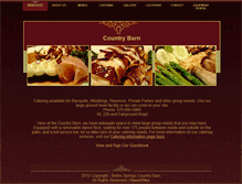 Tablet Screenshot of countrybarnrestaurant.com
